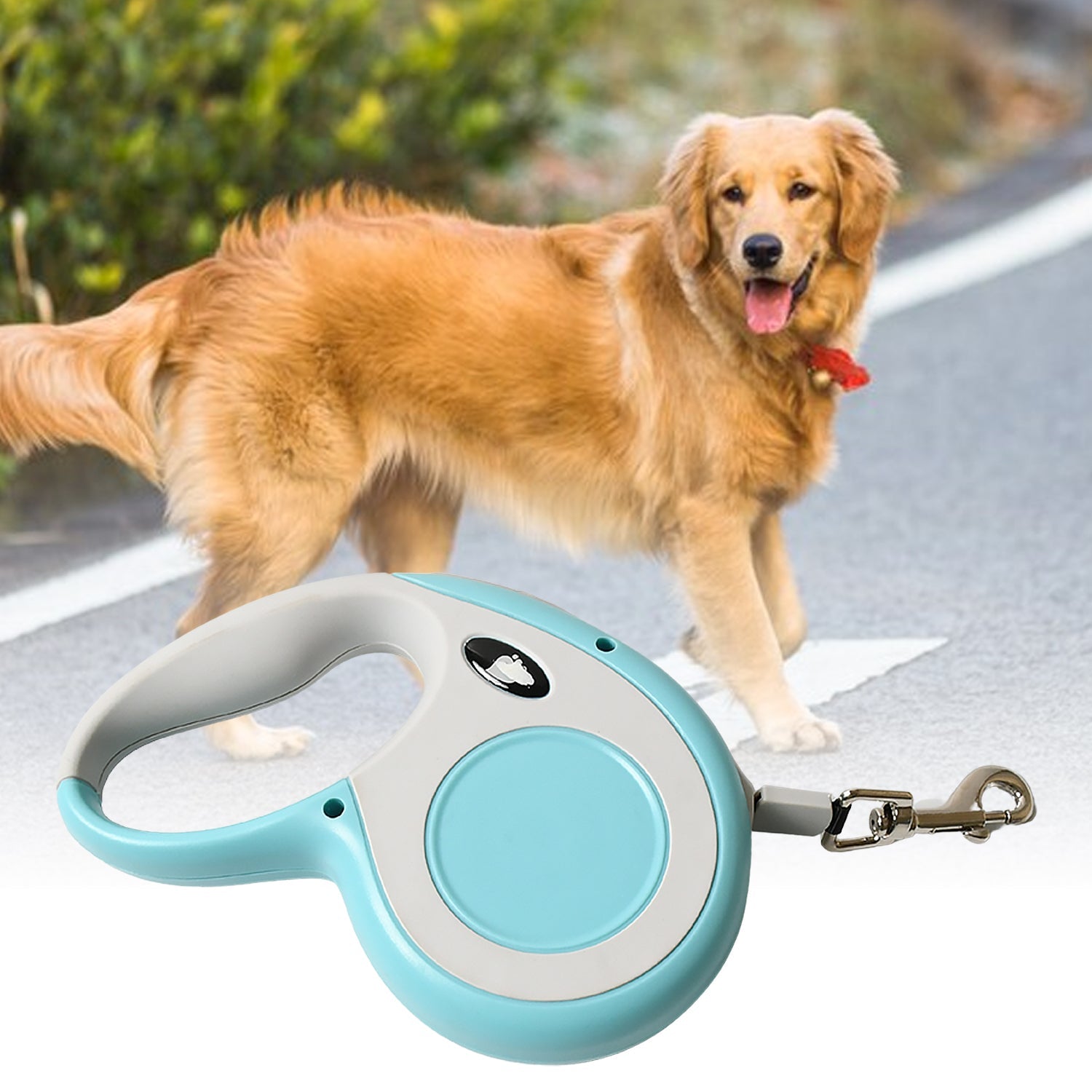 8519 Retractable Dog Leash, Pet Walking Leash with Anti-Slip Handle, Strong Nylon Tape, Tangle-Free, One-Handed One Button Lock & Release, Suitable for Small / Medium Dog Or Cat, 16.5 ft (5 m) 8519 Retractable Dog Leash, Pet Walking Leash with Anti-Slip Handle, Strong Nylon Tape, Tangle-Free, One-Handed One Button Lock & Release, Suitable for Small / Medium Dog Or Cat, 16.5 ft (5 m)